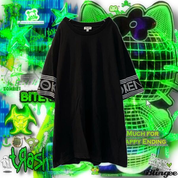KENZO ブラック BIGTシャツ
