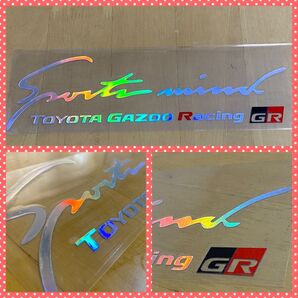 GR レインボーメッキ新品ステッカー ヴェルファイア ノア ヴォクシープリウス
