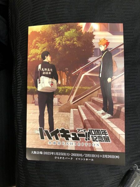 ハイキュー!!アニメ10周年記念展全感覚EXHIBITION フライヤー 5枚