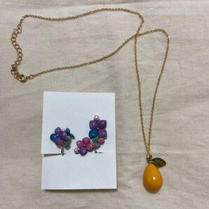 美品☆ イヤリング&ペンダントセット