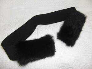  Anne gola fur attaching belt * Roppongi. Est ne-shon. buy * new goods unused 