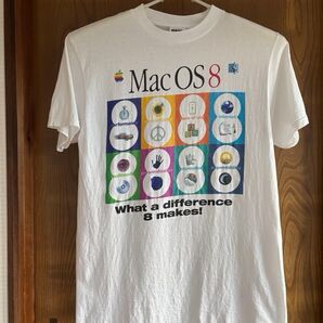 Apple Mac OS 8 ビンテージ vintage Tシャツ (TULTEX / Lサイズ)