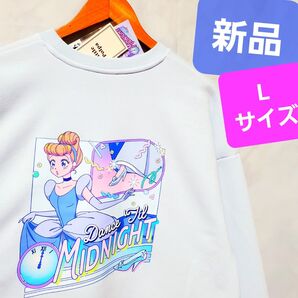 新品 ディズニー MANGAプリンセス スウェット 漫画 シンデレラ 少女漫画 スエット 水色界隈 トレーナー