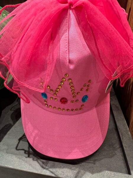 USJ 限定 ピーチ姫 キッズ キャップ スーパーニンテンドーワールド マリオ