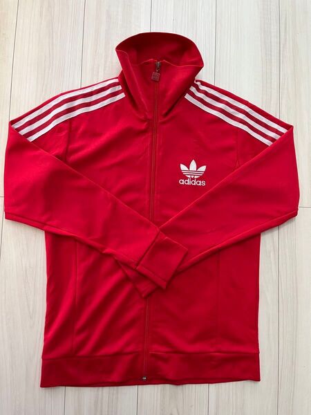 アディダス ジャージ 古着 adidas Mサイズ 赤
