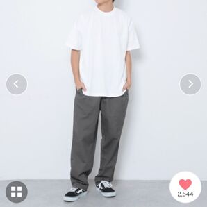 コットンツイル シェフパンツ チャコールグレー