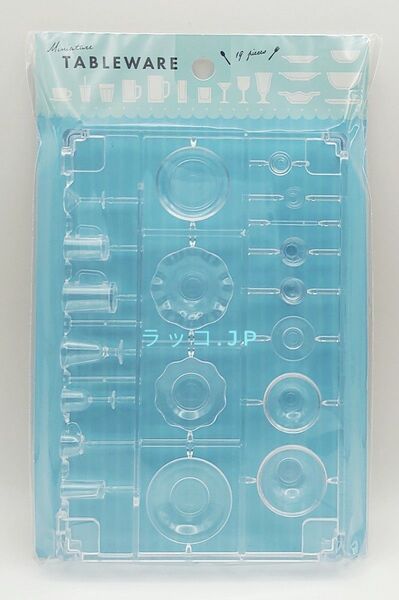 ミニチュア 食器 クリア 1/12スケール 日本製