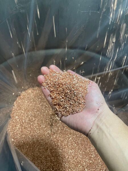 純度99.9% ナゲット銅 950g 銅粒 オルゴナイト