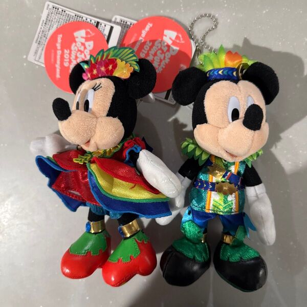 ディズニーランド ディズニーシー ドナルド&デイジー ぬいぐるみバッジ 2個セット