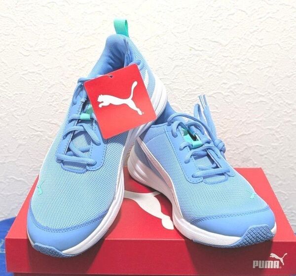 ジュニア【PUMA】RICKI RUNNER LIGHT BLUE 24㌢ 送料無料