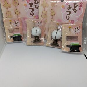 ひな祭り ぼんぼり ひしもち ウッドガーランド 雛人形の小物 つるし雛 6個セット