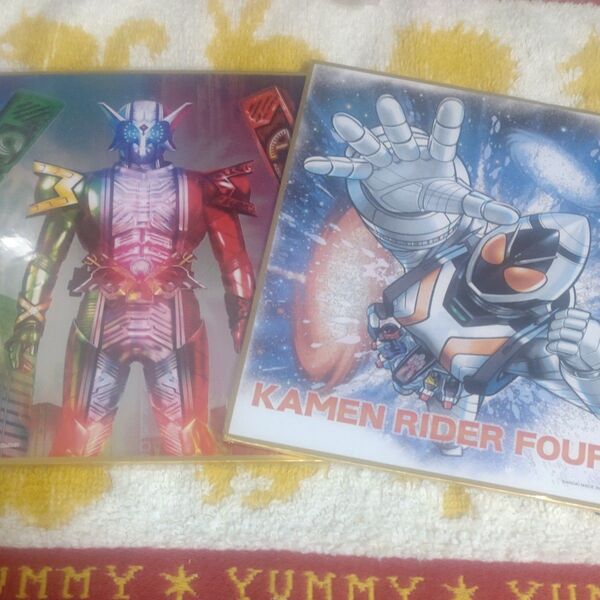 仮面ライダー 色紙art 仮面ライダー フォーゼ W サイクロンアクセルエクストリーム