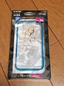 ◆送料無料◆iPhone XR ケース GRAN GLASS 高硬度9H 【透明度の高いガラスを採用】 クリアブルー PM-A18CHVCG1BU 