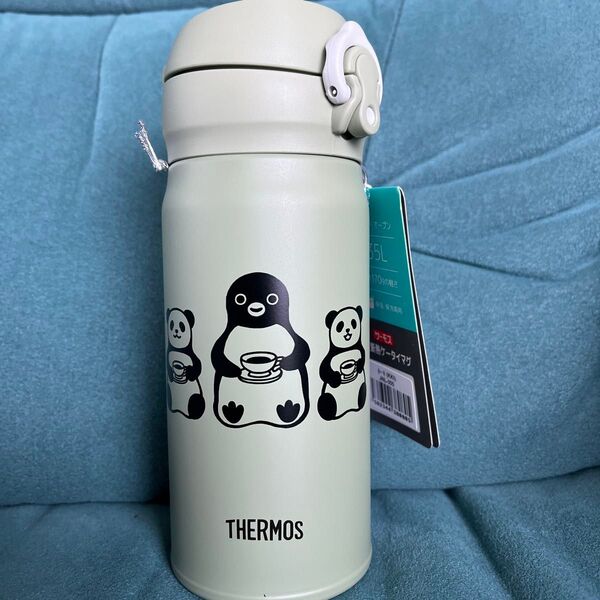 ★Suicaのペンギン★ サーモス 水筒 350ml ステンレス ワンタッチ 真空断熱ケータイマグ (カーキ)