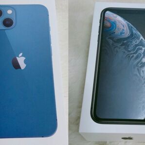 iPhone 13 128GB ブルー、iPhone XR 128GB ブラック【どちらも空箱のみ】