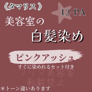 リニューアル! タマリス 12-PA 白髪染め ピンクアッシュ 1000mlオキシ付 ヘアカラー剤 セット付 トーン違いあり