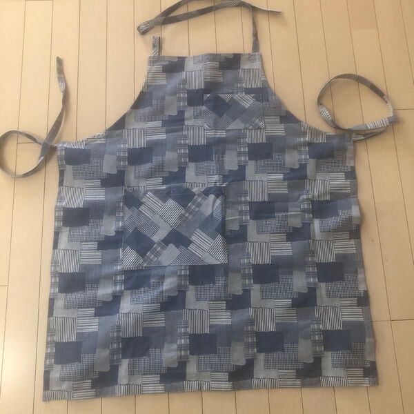 エプロン 手作り デニム生地