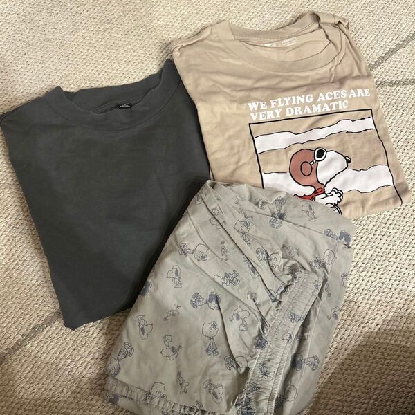 ユニクロ×ピーナッツ コラボTシャツ等 3点セット