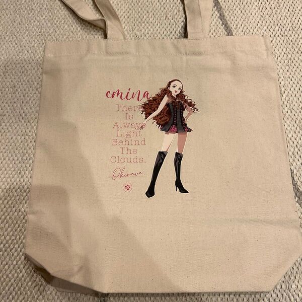 安室奈美恵 emina トートバッグ ベージュ系