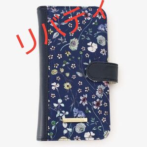 NEW【タグ付き】マルチフォンカバー リバティプリント 手帳型