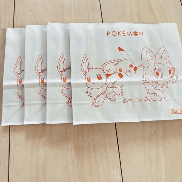 ポケモン 紙袋 新品 未使用 ピカチュウ イーブイ ニャオハ ポッチャマ