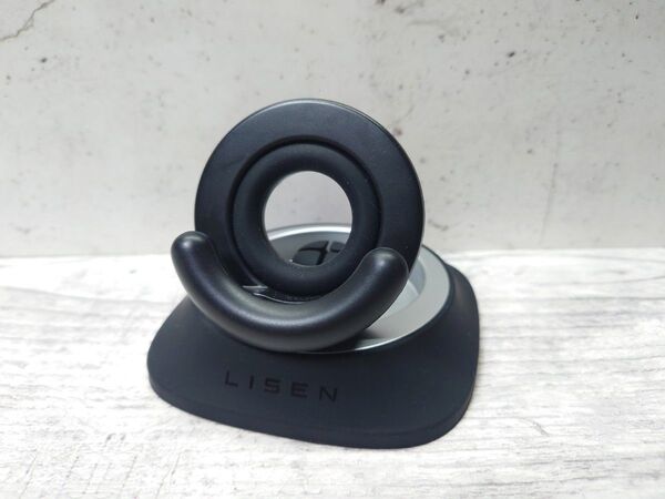 LISEN スマホホルダー 横置き型 360度回転 角度調整可能