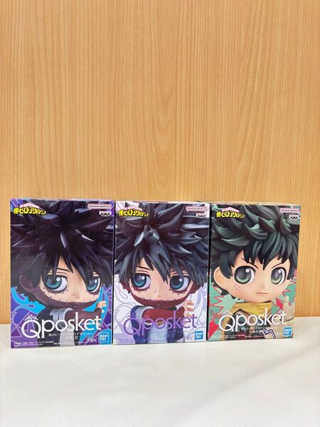 【未開封3体セット!僕のヒーローアカデミア Qposket 茶毘-II2種類・緑谷出久-II