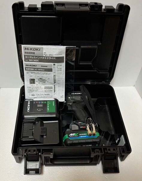 ハイコーキ HiKOKI コードレスインパクトドライバーWH36DC ストロングブラック 未使用