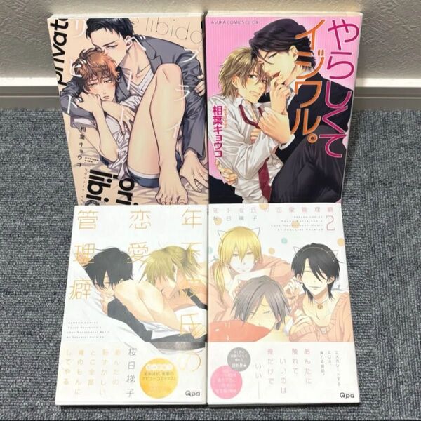 プライベートリビドー 年下彼氏の恋愛管理癖 4冊セット blコミック まとめ売り