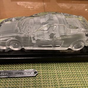 クリスタル Ferrari Testarossa フェラーリ テッサロッサ オブジェ 置き物
