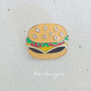 ハンバーガーのピンバッチ ピンズ プレゼント 男女兼用 プレゼント ラペルピン