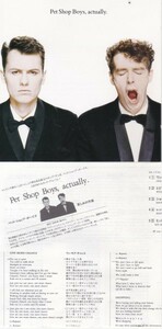 【CD】PET SHOP BOYS ペット・ショップ・ボーイズ/ACTUALLY 哀しみの天使/初期盤CP32-6507