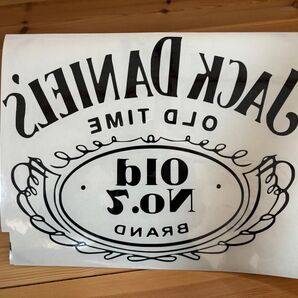 ジャックダニエル 反転バージョン カッティングステッカー デカールステッカー ウォールステッカー