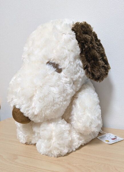 スヌーピー☆シルキータッチ☆ぬいぐるみ☆モカ 首輪 水色 SNOOPY