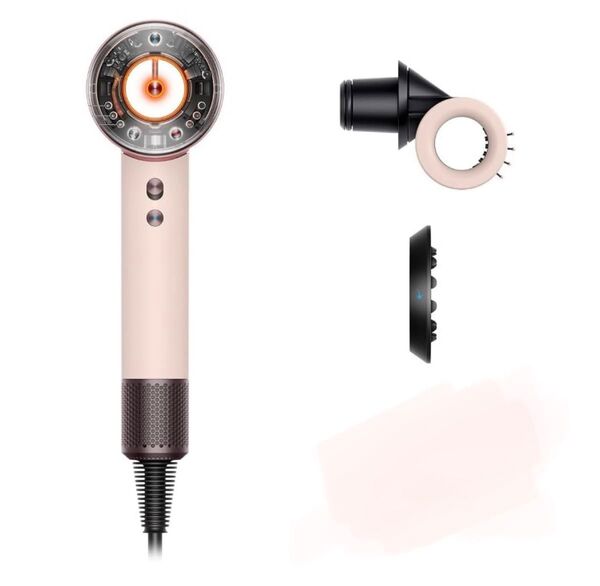 Dyson Supersonic Nural Shineヘアドライヤー ピンク (HD16 VLP) なめらかブラシ