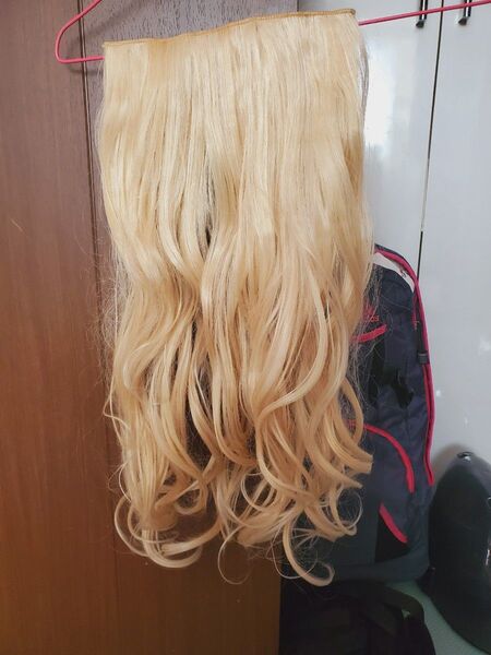 クリップ付きのナチュラルヘアウィッグウィッグ かつら ウィッグセット