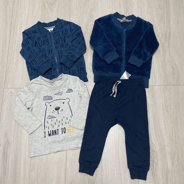 ペックル 18m 長袖Tシャツ パンツ ジップアップパーカー パーカーブルゾン