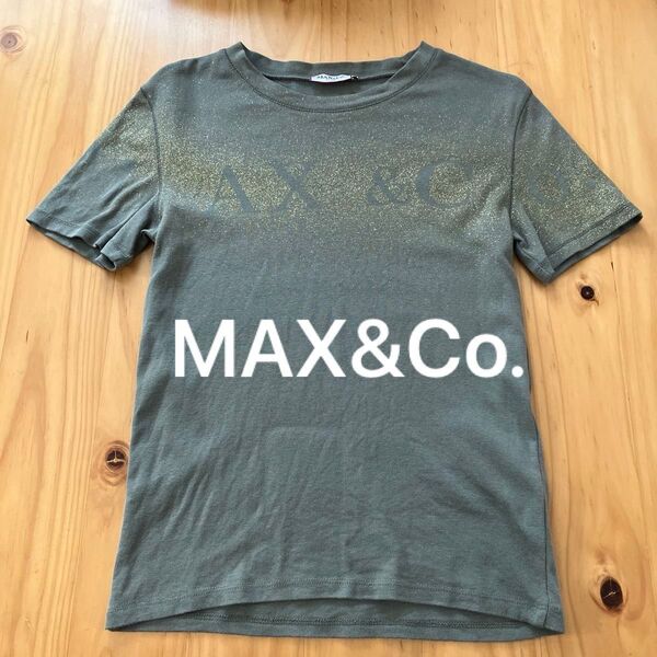 中古品 マックスアンドコー マックス アンド コー Tシャツ レディース Mサイズ カーキ 緑