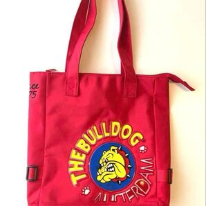 【THE BULLDOG】アムステルダム ザブルドッグ トートバッグ 赤