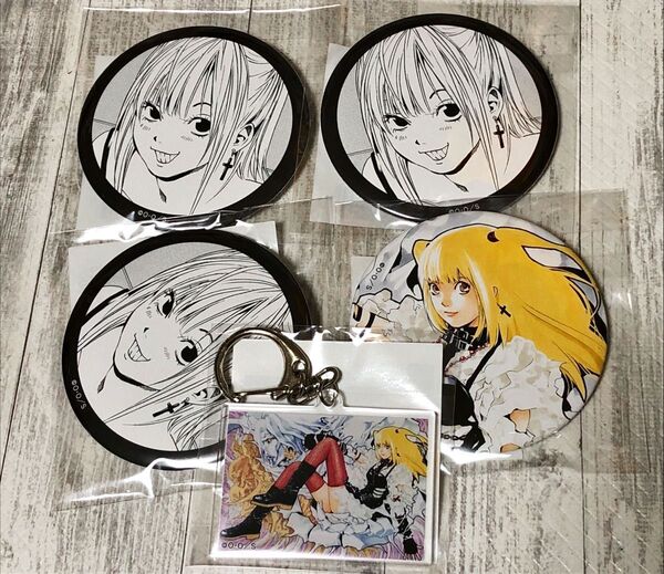くじ引き堂 デスノート 弥海砂 アクリルキーホルダー 缶バッジ