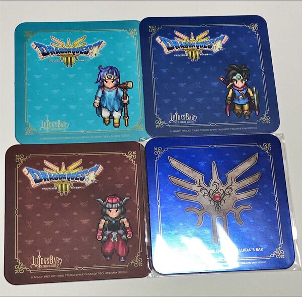 ドラクエ ルイーダの酒場 コースター ドラゴンクエスト3 コラボ 勇者 魔物使い 賢者