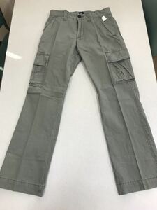 ●GAP●新品●W73cmX股下76cm●チノパン●人気のカーゴ●カーキ●薄めです●H2-2