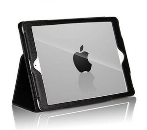 iPad Air2/iPad 6 スタンドスリープレザケースブラック