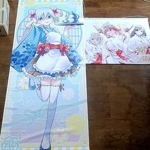 甘神さんちの縁結び 甘神朝姫等身大タペストリー 甘神夜重甘神夕奈甘神朝姫 初詣セットタペストリー