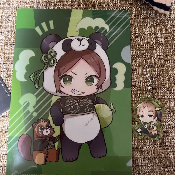 うらたぬき ひきフェス ミニクリアファイル アクリルキーホルダーセット