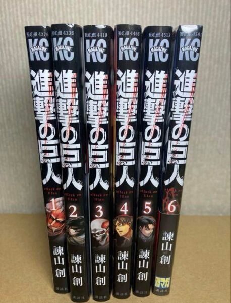 コミック 漫画 進撃の巨人 アニメ 進撃の巨人 1〜6巻です 6巻のみ未開封