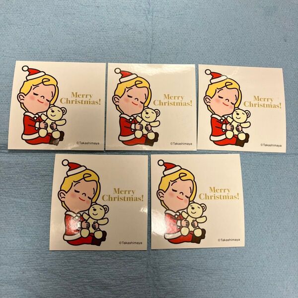 高島屋 マスコットキャラクター ローズちゃんシール クリスマス 5枚セット タカシマヤ