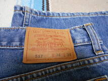 １９９７年製 Levi's リーバイス ５１７ ブーツカット ビンテージ インディゴ ジーンズVINTAGE BOOT CUT INDIGO JEANS BIKER HOTROD HIPPIE_画像3