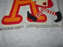 １９９３年製 RAGGEDY ANN MACMILLAN, Inc. ONEITA POWER-T ビンテージ Tシャツ 霜降りグレー MADE IN USA VINTAGE OLDSCHOOL ANTIQUES_画像4