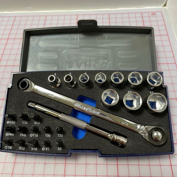 BLUE-POINT 25pc 1/4"DR.General Service Set BLPBTWKIT